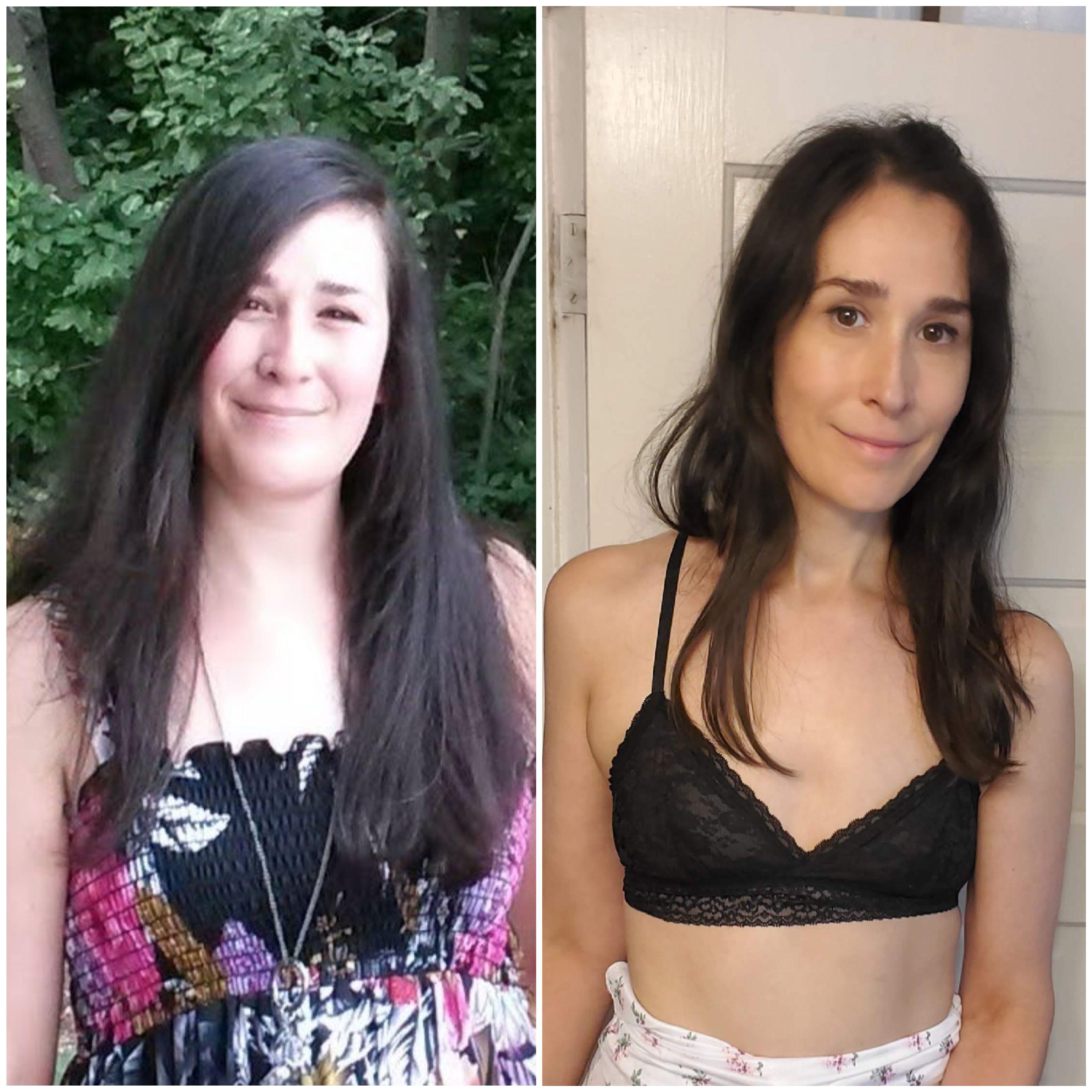 75 lbs Weight Loss 5 feet 7 Female 205 lbs to 130 lbs