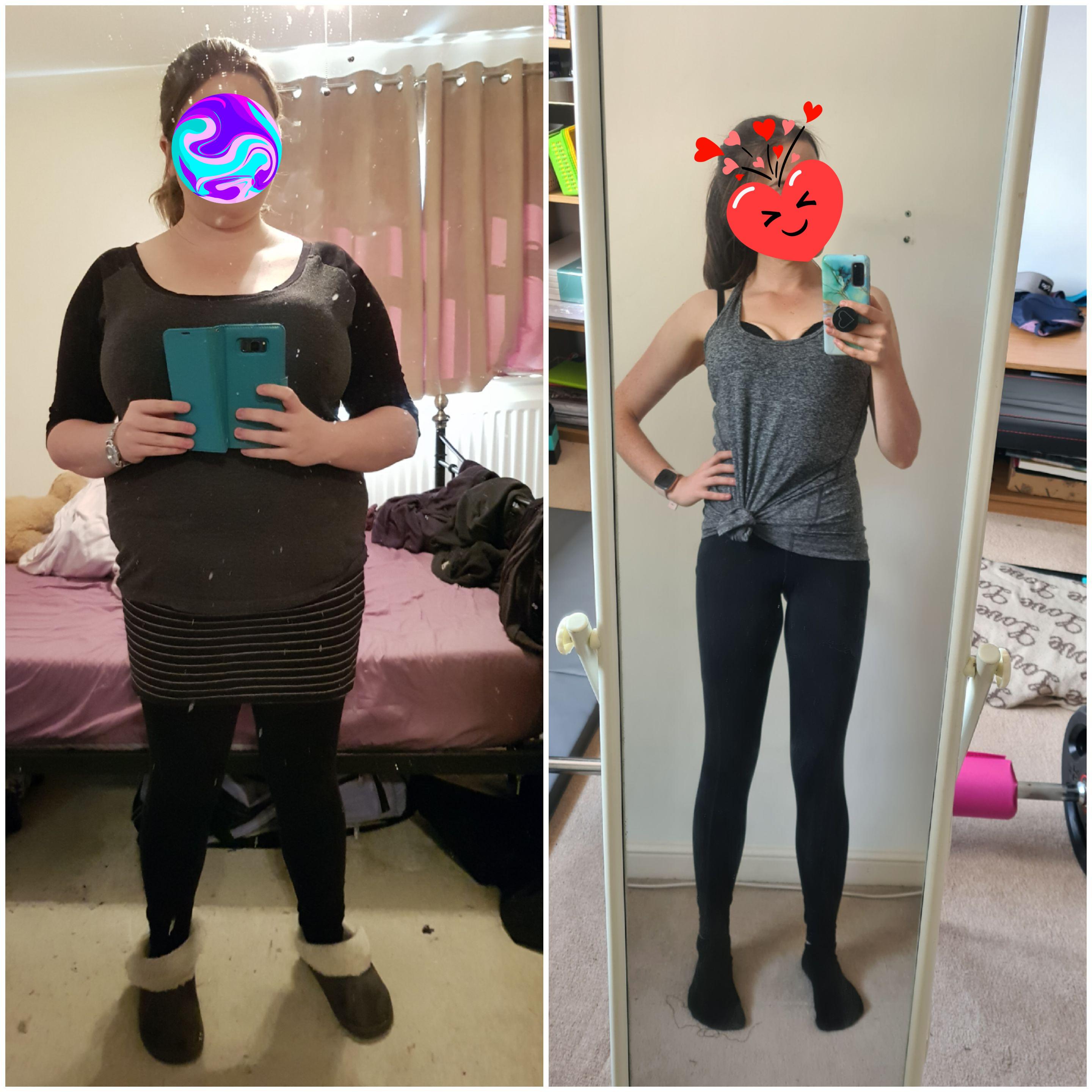 88 lbs Weight Loss Before and After 5'2 Female 200 lbs to 112 lbs