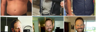 28 lbs Weight Loss Before and After 6 foot Male 210 lbs to 182 lbs