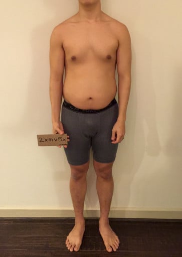 A progress pic of a 5'10" man showing a snapshot of 179 pounds at a height of 5'10