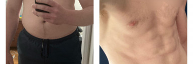 5 foot 10 Male Before and After 38 lbs Fat Loss 190 lbs to 152 lbs