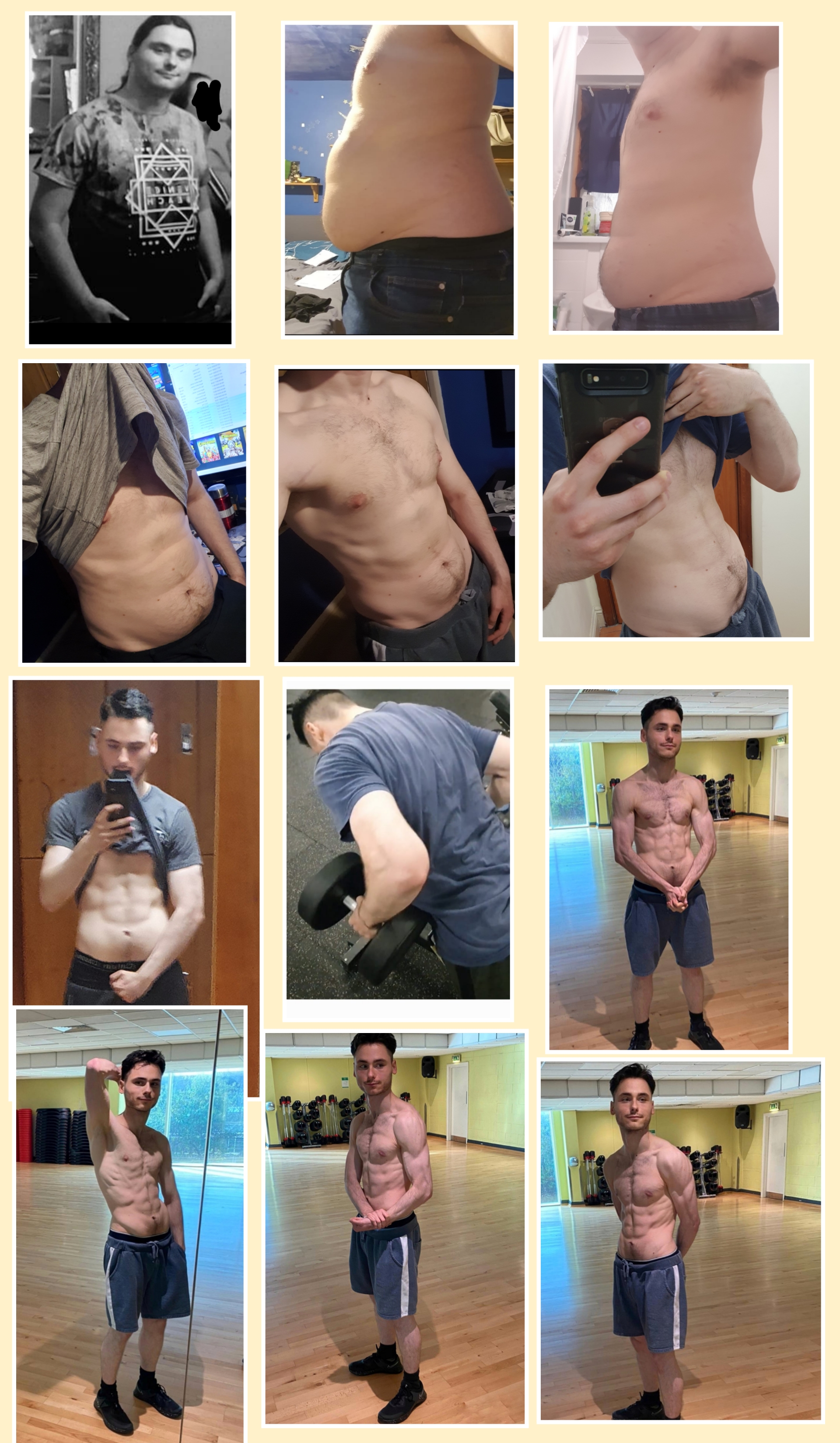Before and After 82 lbs Weight Loss 5'11 Male 236 lbs to 154 lbs