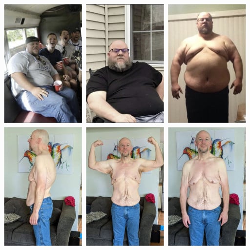 M/42/5'11" [402lbs > 189lbs = 213lbs] (15 months) At goal. Time to focus on building muscle.