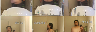 5 foot 5 Male Before and After 20 lbs Weight Loss 260 lbs to 240 lbs