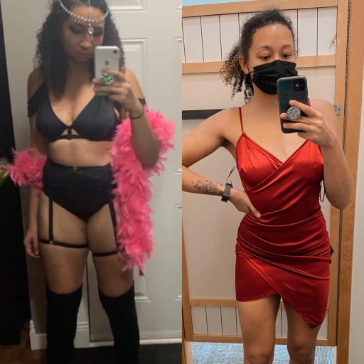 5'9 Female 30 lbs Weight Loss Before and After 185 lbs to 155 lbs