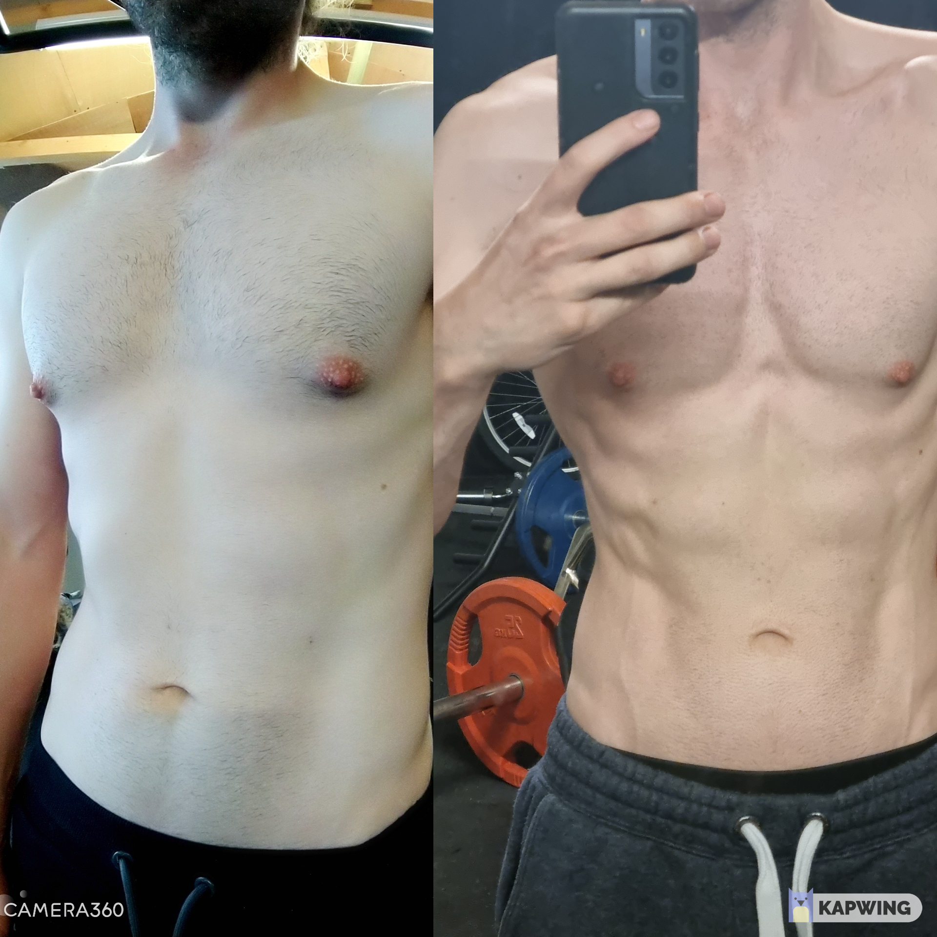 5 foot 8 Male Progress Pics of 15 lbs Weight Loss 150 lbs to 135 lbs