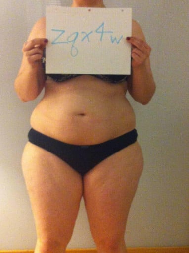 A picture of a 5'2" female showing a snapshot of 175 pounds at a height of 5'2
