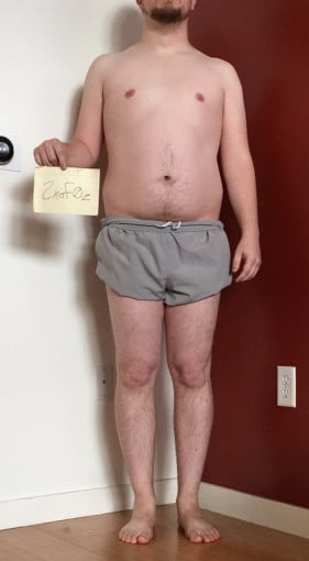 A photo of a 5'9" man showing a snapshot of 187 pounds at a height of 5'9