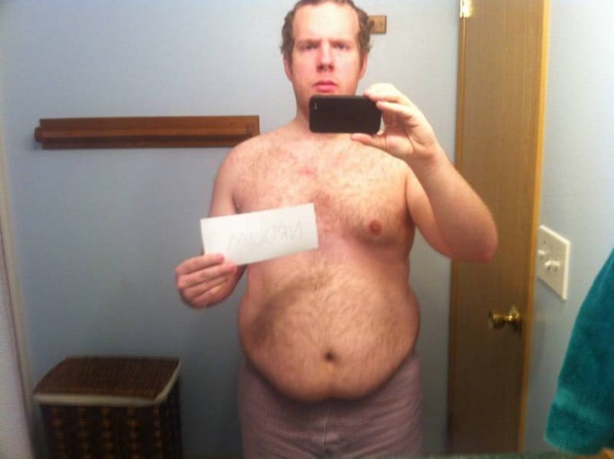 A picture of a 5'10" male showing a snapshot of 245 pounds at a height of 5'10