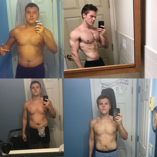 Progress Pics of 30 lbs Weight Loss 5 foot 9 Male 200 lbs to 170 lbs