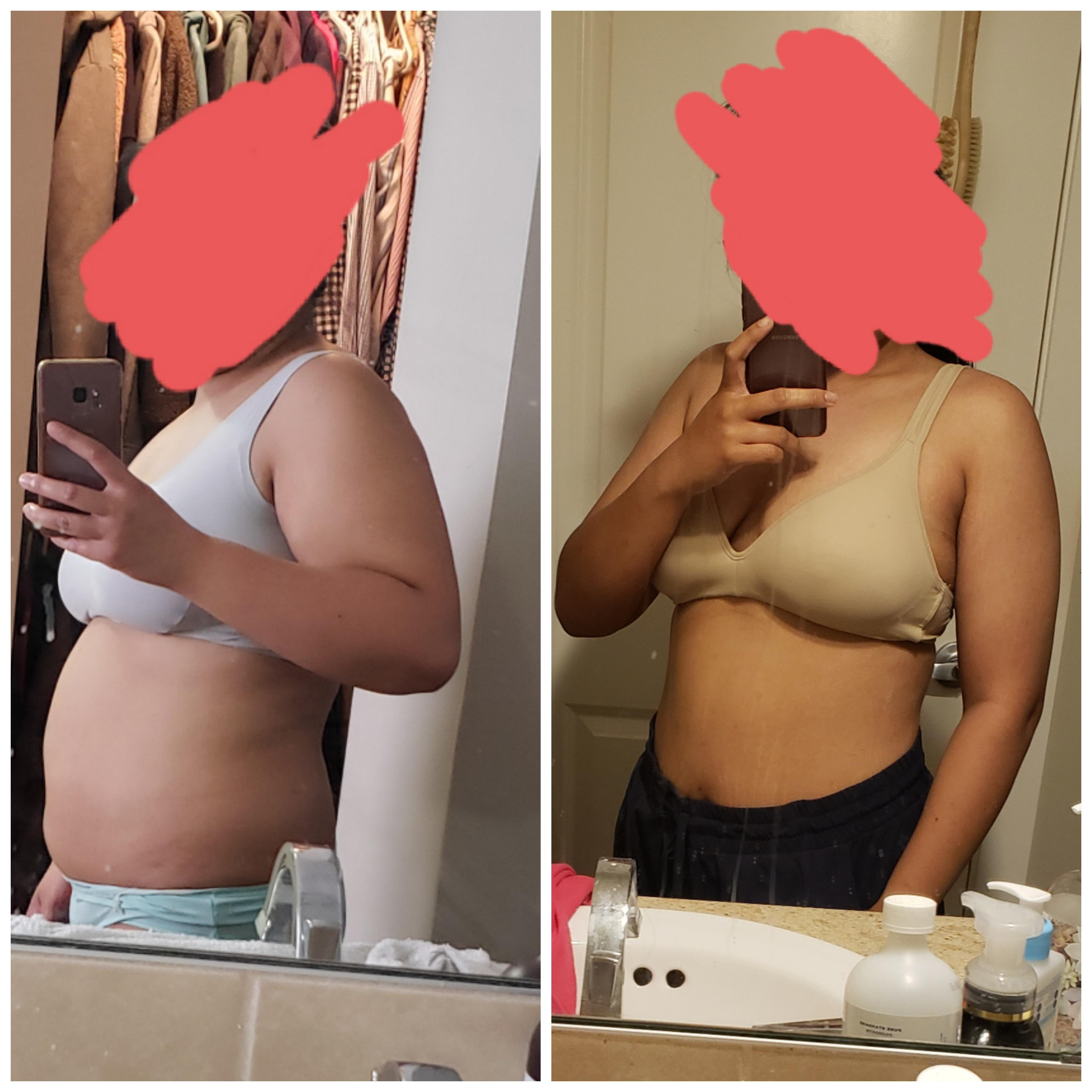 5 foot 2 Female 36 lbs Fat Loss 188 lbs to 152 lbs