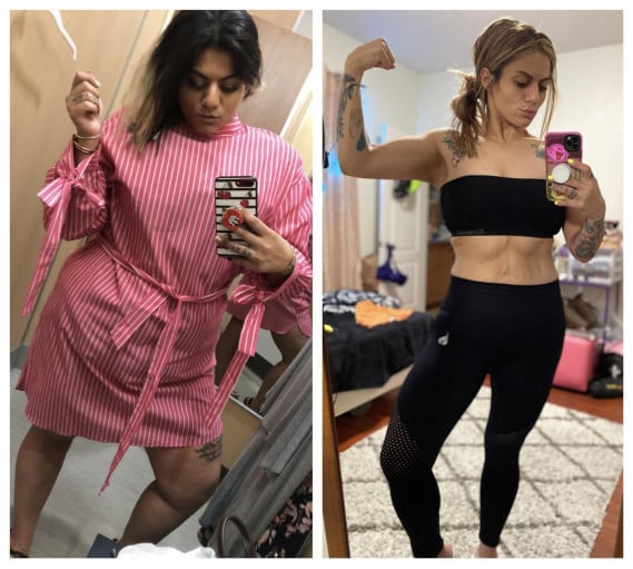 5 foot 9 Female 155 lbs Weight Loss 340 lbs to 185 lbs