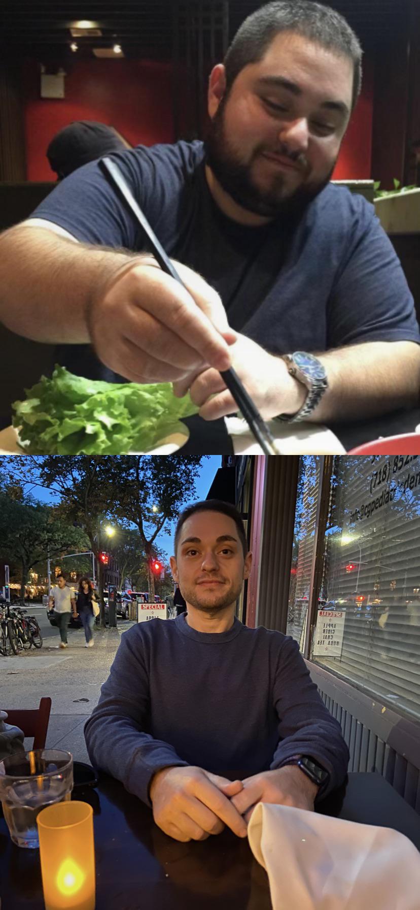 Before and After 139 lbs Weight Loss 5 foot 5 Male 280 lbs to 141 lbs