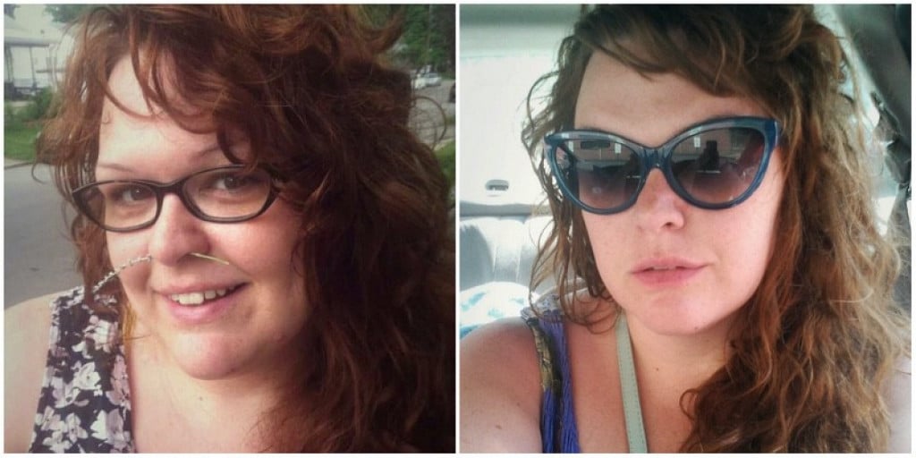 5 foot 7 Female Before and After 60 lbs Weight Loss 357 lbs to 297 lbs