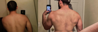 5 feet 11 Male Progress Pics of 20 lbs Weight Gain 175 lbs to 195 lbs