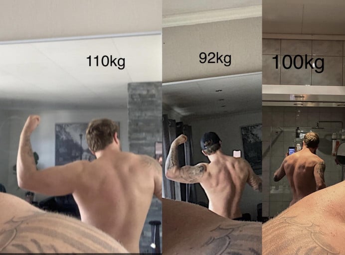 6 feet 2 Male Progress Pics of 20 lbs Fat Loss 245 lbs to 225 lbs