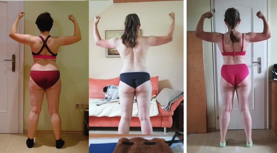 5 foot Female Progress Pics of 12 lbs Fat Loss 139 lbs to 127 lbs