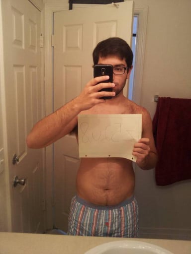 A picture of a 5'10" male showing a snapshot of 158 pounds at a height of 5'10