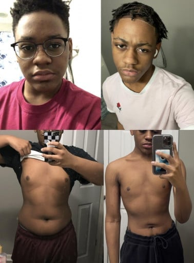 5 feet 9 Male 90 lbs Fat Loss Before and After 220 lbs to 130 lbs