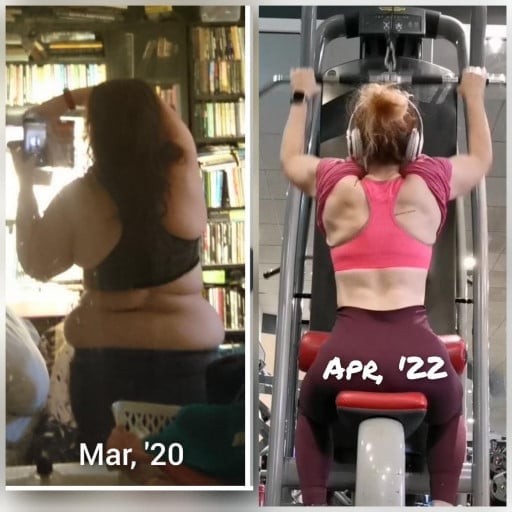 5'4 Female 120 lbs Weight Loss Before and After 267 lbs to 147 lbs