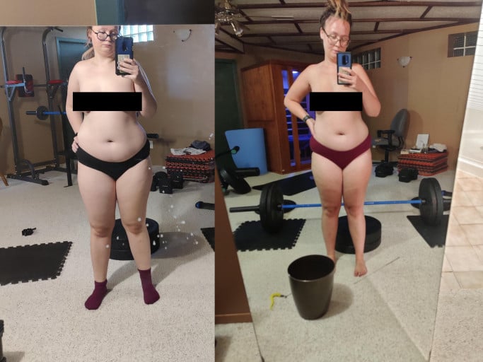 5 lbs Weight Loss 5 feet 3 Female 165 lbs to 160 lbs