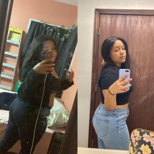 45 lbs Weight Loss 5 foot 3 Female 225 lbs to 180 lbs