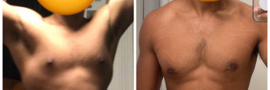 Before and After 16 lbs Weight Loss 5'9 Male 187 lbs to 171 lbs