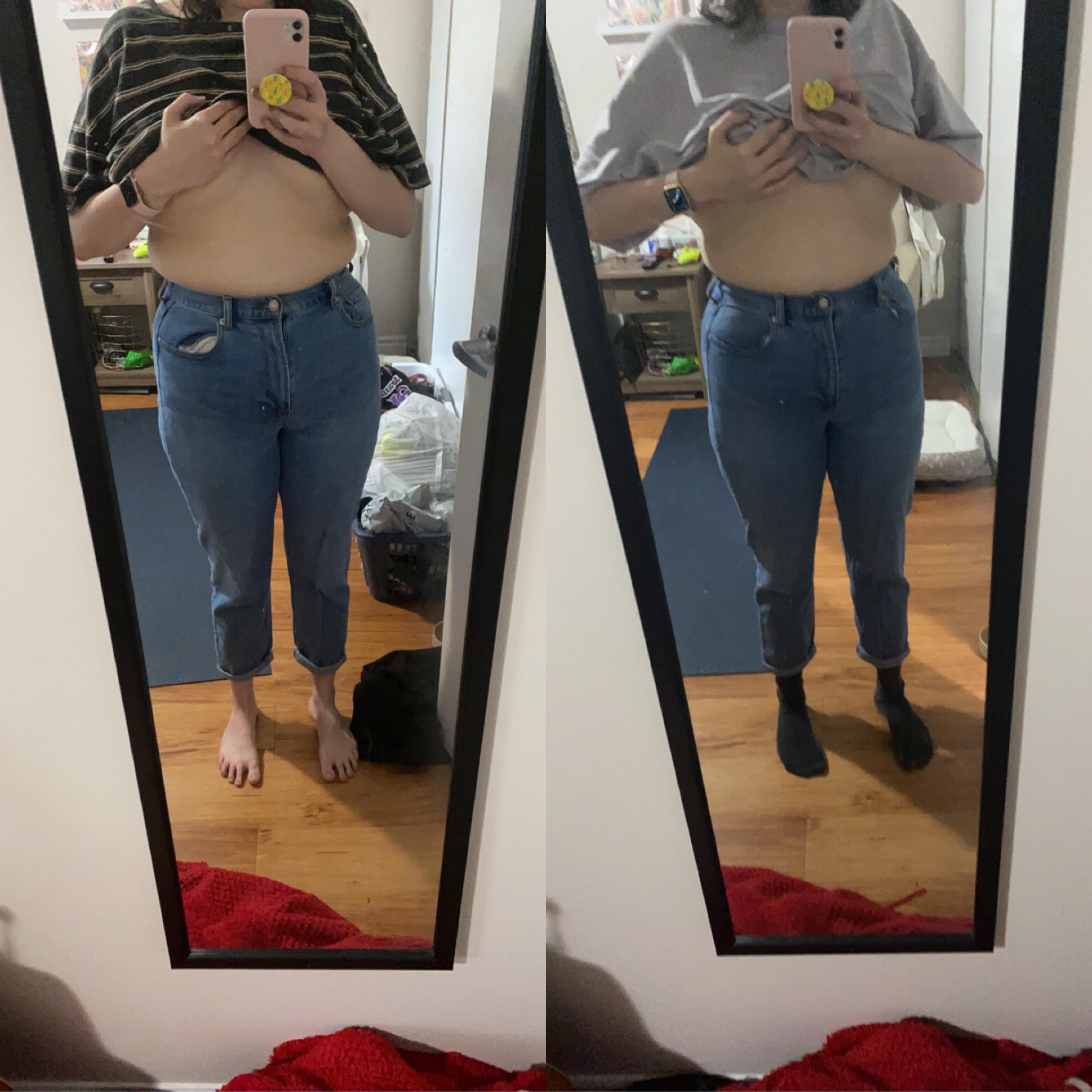 5 feet 8 Female Before and After 7 lbs Weight Loss 185 lbs to 178 lbs