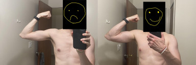 22 lbs Muscle Gain 5'8 Male 122 lbs to 144 lbs