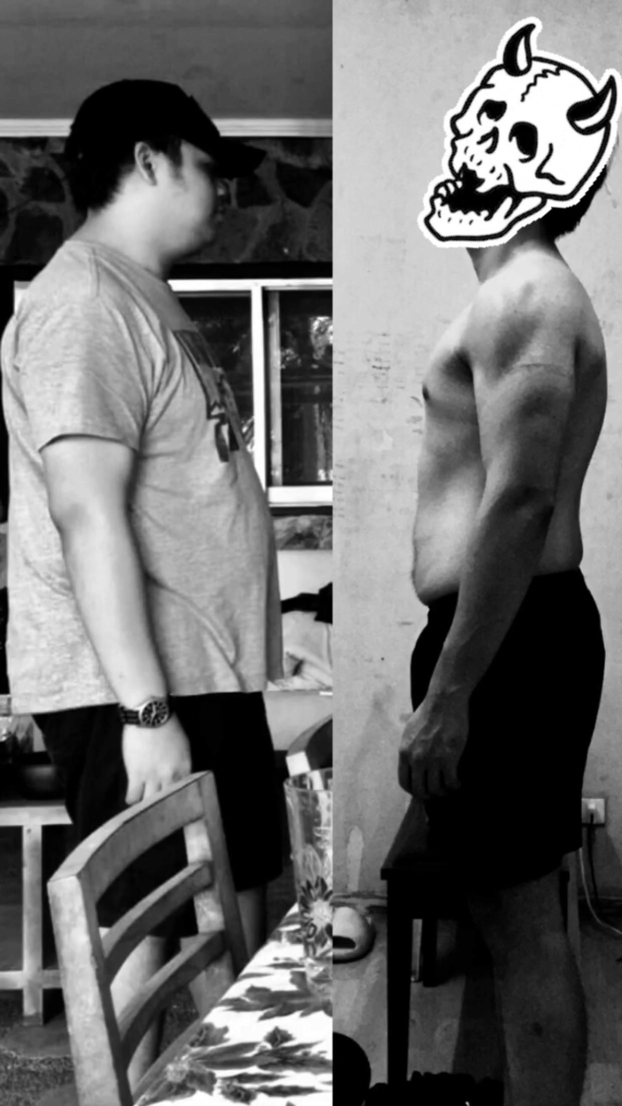 60 lbs Fat Loss Before and After 5'11 Male 238 lbs to 178 lbs