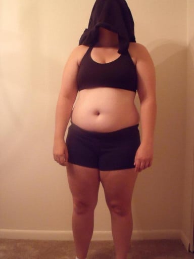A picture of a 5'2" female showing a snapshot of 170 pounds at a height of 5'2