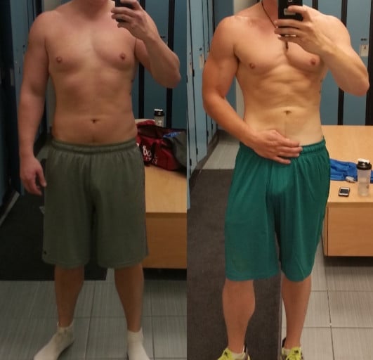 6'6 Male 65 lbs Fat Loss Before and After 280 lbs to 215 lbs