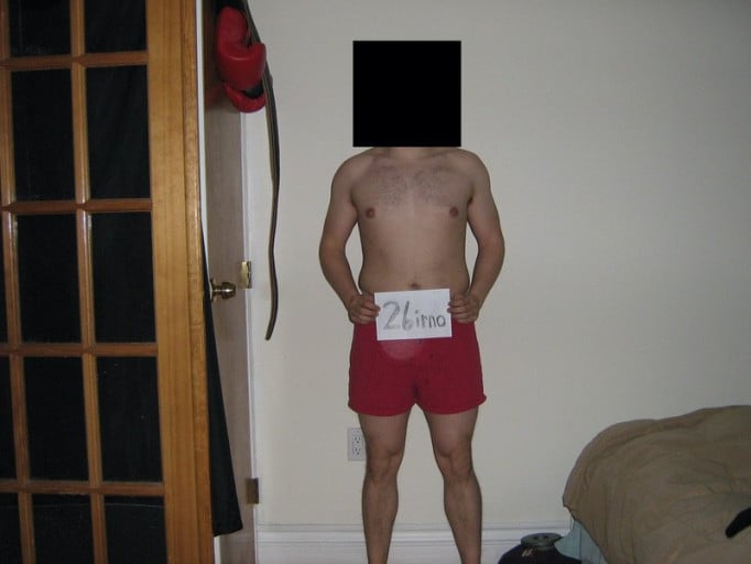 A picture of a 5'7" male showing a snapshot of 179 pounds at a height of 5'7