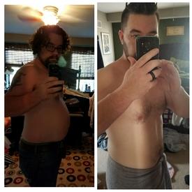 Progress Pics of 30 lbs Fat Loss 5 foot 8 Male 240 lbs to 210 lbs