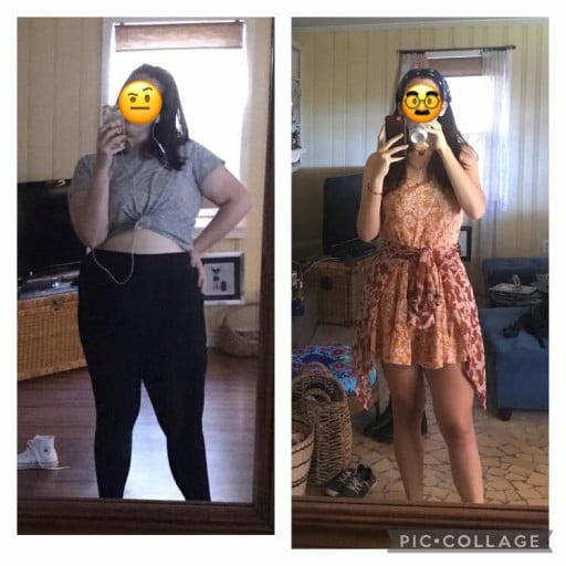 5 foot 9 Female 101 lbs Weight Loss 270 lbs to 169 lbs