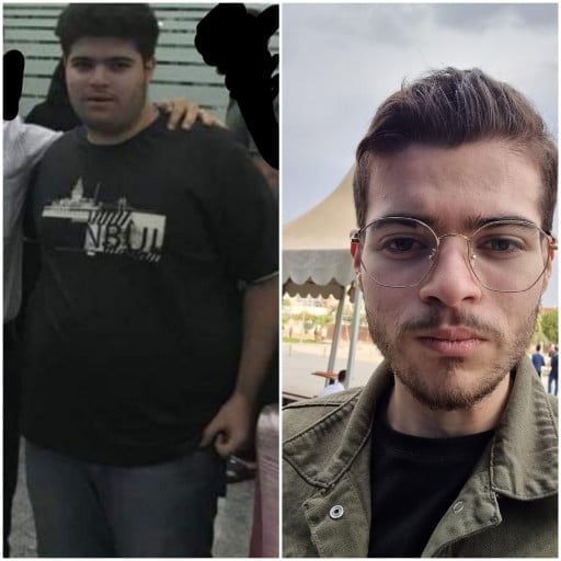 Progress Pics of 116 lbs Weight Loss 5'8 Male 256 lbs to 140 lbs
