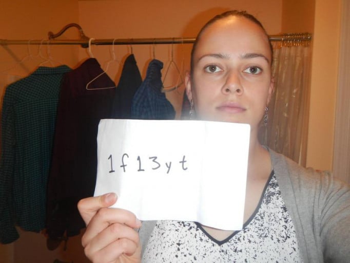 A picture of a 5'10" female showing a snapshot of 170 pounds at a height of 5'10