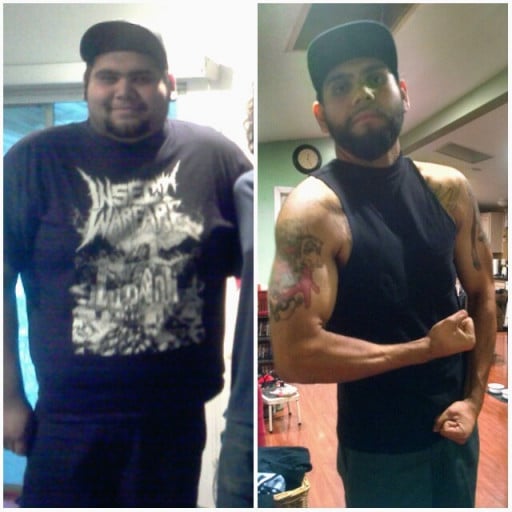 6 feet 2 Male Before and After 150 lbs Weight Loss 345 lbs to 195 lbs