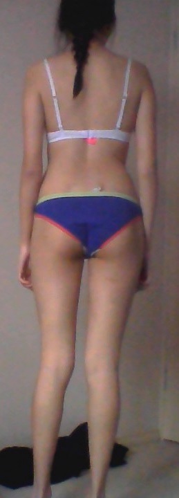 3 Photos of a 118 lbs 5 feet 7 Female Weight Snapshot