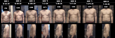 9 lbs Fat Loss Before and After 5 foot 4 Male 141 lbs to 132 lbs