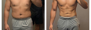 5'5 Male Before and After 28 lbs Weight Loss 198 lbs to 170 lbs