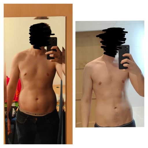 6 feet 2 Male Progress Pics of 26 lbs Fat Loss 220 lbs to 194 lbs