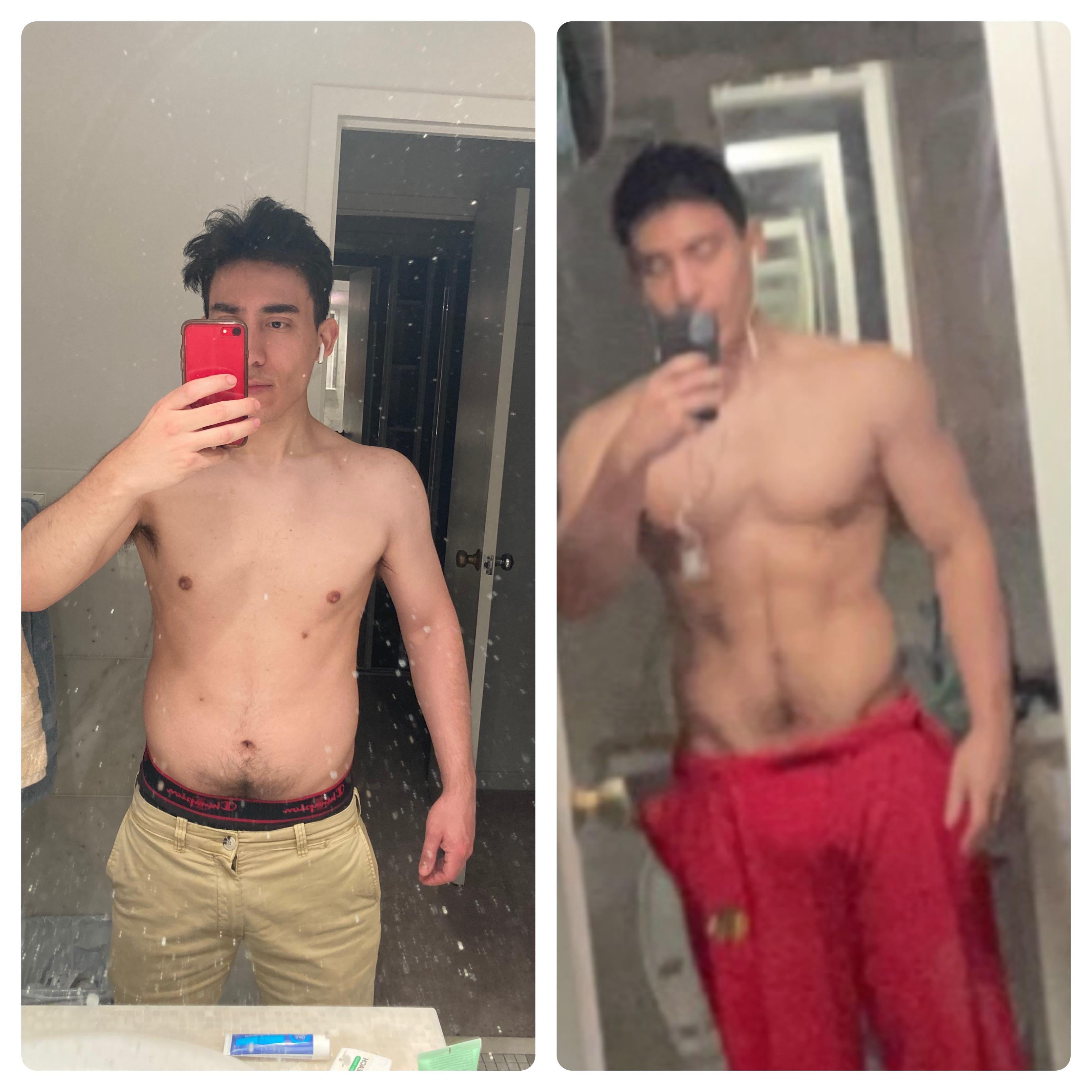 15 lbs Weight Gain 6 foot Male 170 lbs to 185 lbs