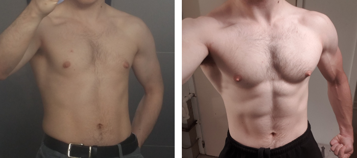 20 lbs Muscle Gain 5'11 Male 145 lbs to 165 lbs