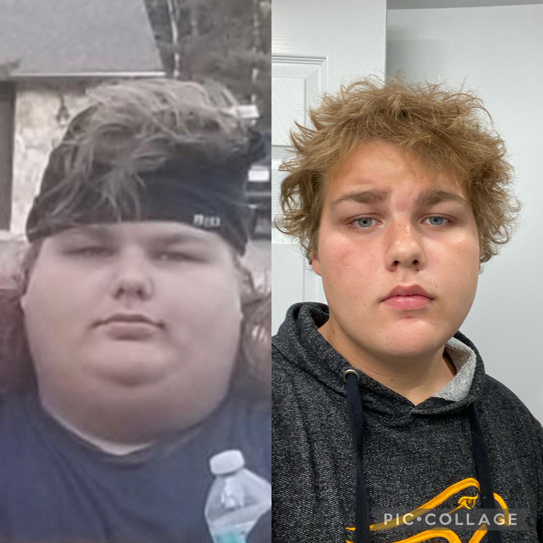 Before and After 116 lbs Fat Loss 5 feet 7 Male 325 lbs to 209 lbs