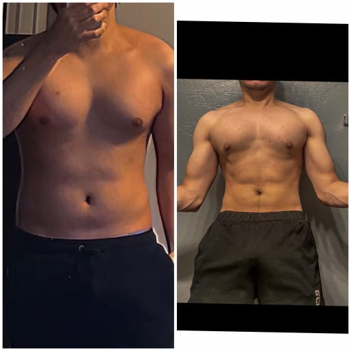 M/21/5’5 [140lb > 110lb = 30lb] (3 months of strict diet and fasting) just finished my first bulk / cut cycle excited to start again.