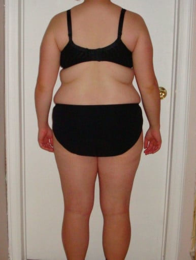 A photo of a 5'5" woman showing a snapshot of 178 pounds at a height of 5'5