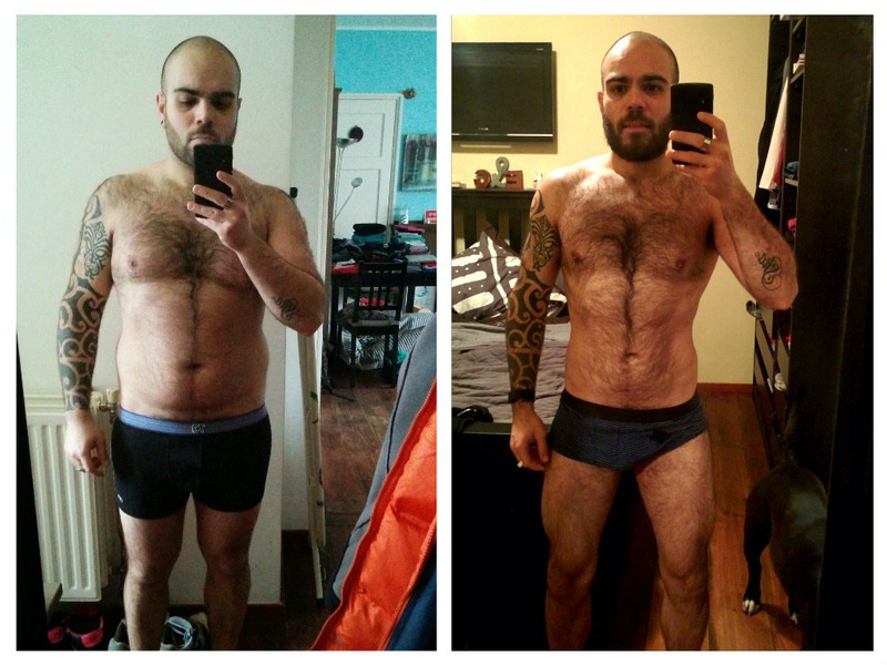 50 lbs Fat Loss Before and After 5 foot 6 Male 200 lbs to 150 lbs