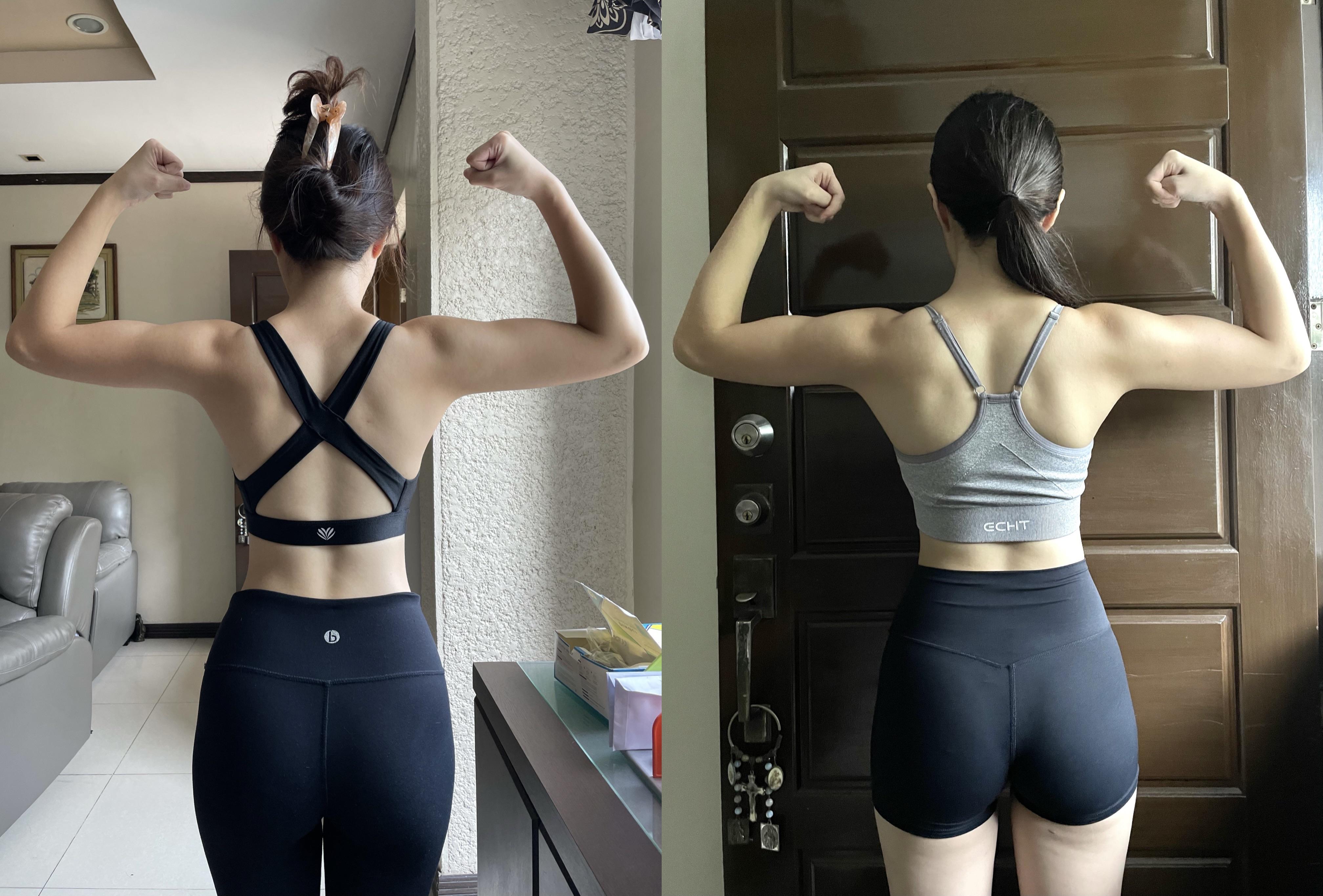 5'3 Female Before and After 5 lbs Weight Gain 104 lbs to 109 lbs