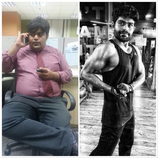Progress Pics of 117 lbs Fat Loss 5 foot 9 Male 275 lbs to 158 lbs